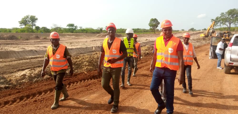 Travaux de construction et de drainage du barrage Raviart